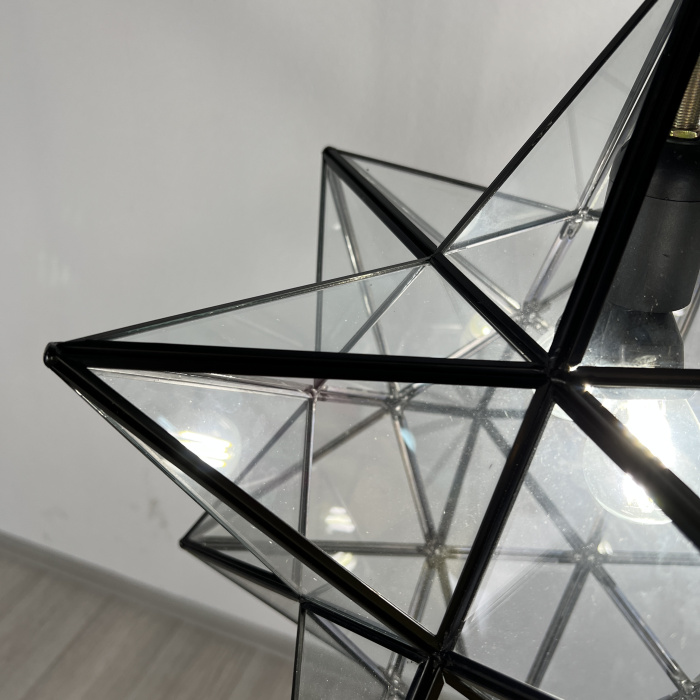 Люстра Black Star Clear Glass 20 см ImperiumLoft