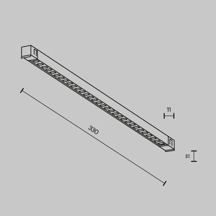 Трековый магнитный светильник Maytoni Technical Points Exility X TR241-2-6W3K-B
