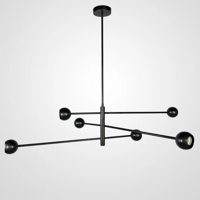 Люстра на штанге SALME L6 A Black ImperiumLoft