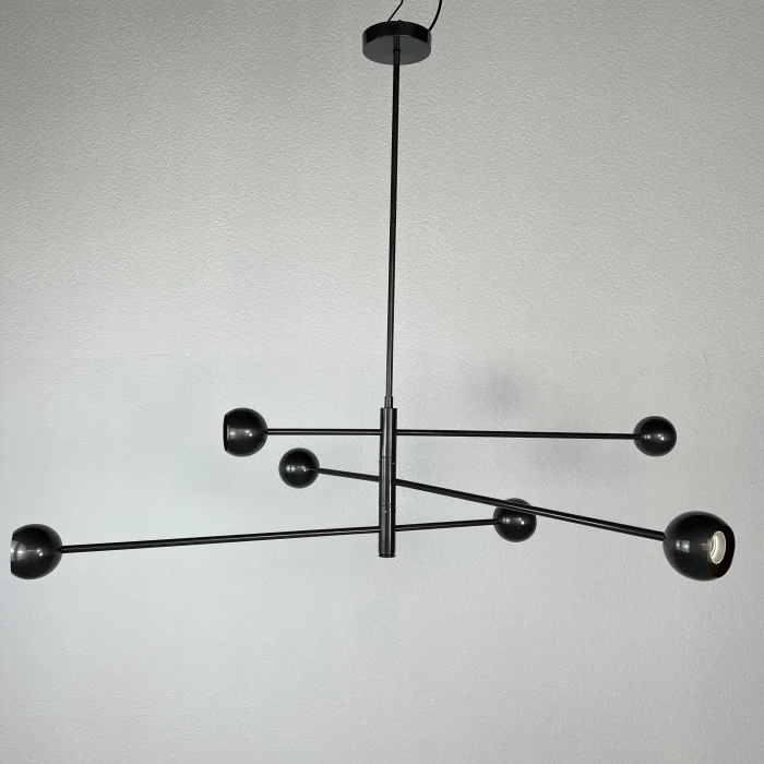 Люстра на штанге SALME L6 A Black ImperiumLoft