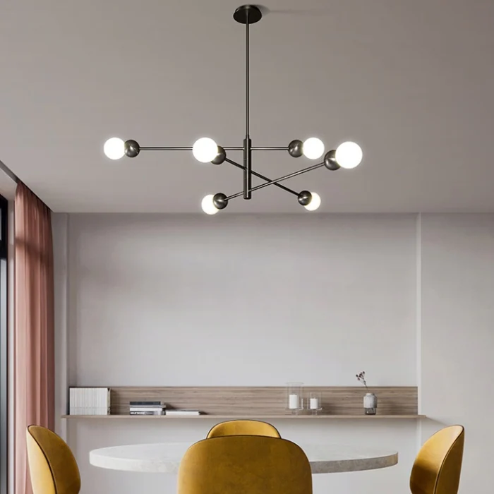 Люстра на штанге SALME L6 A Black ImperiumLoft