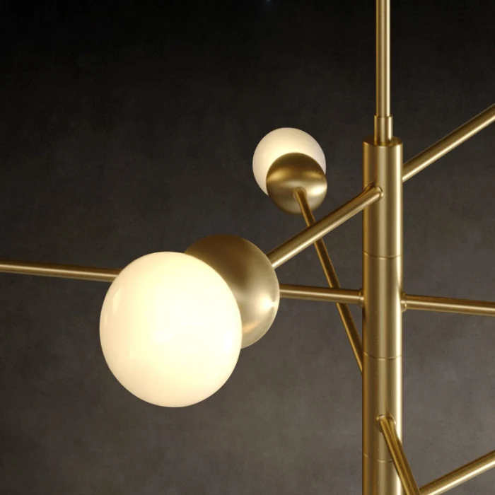 Люстра на штанге SALME L6 A Black ImperiumLoft