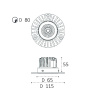 Светильник встраиваемый влагозащищенный Italline IT02-028 white 4000K