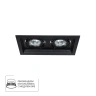 Встраиваемый светильник Arte Lamp CANIS A6661PL-2BK