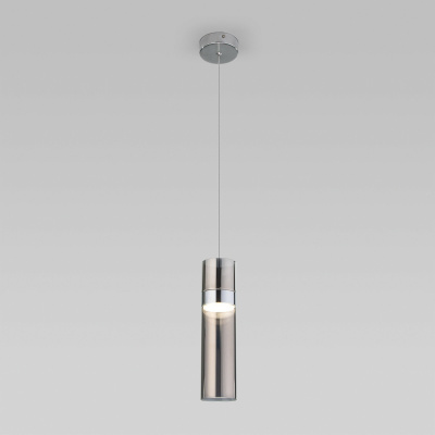Подвесной светильник Eurosvet Lumen 50244/1 LED хром/дымчатый