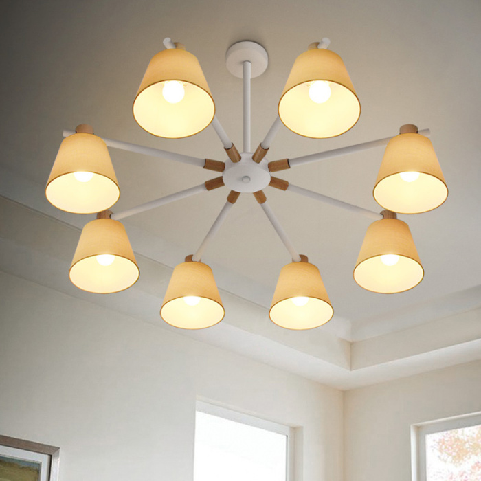 Потолочная люстра на штанге NATURA A YELLOW 6 ImperiumLoft