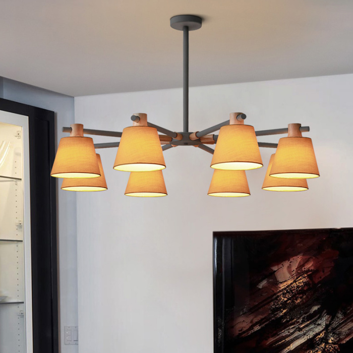 Потолочная люстра на штанге NATURA A YELLOW 6 ImperiumLoft