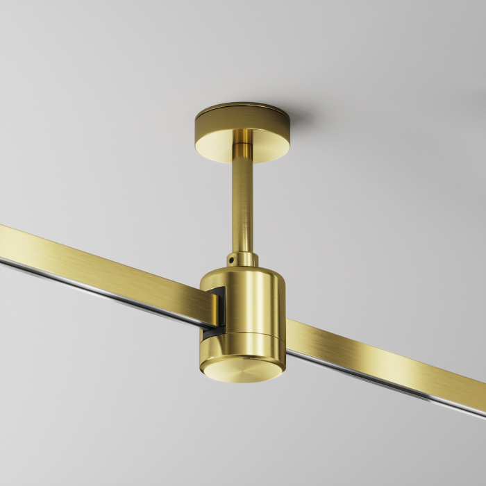 Крепление потолочное Short 78мм с прямым коннектором питания Flarity латунь Maytoni TRA156C-IPC1-BS