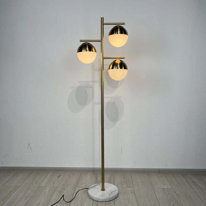 Торшер Geneva Glass Floor Lamp Triple ImperiumLoft