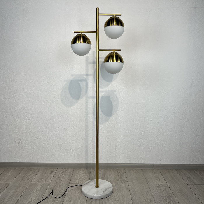 Торшер Geneva Glass Floor Lamp Triple ImperiumLoft