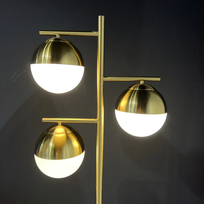 Торшер Geneva Glass Floor Lamp Triple ImperiumLoft