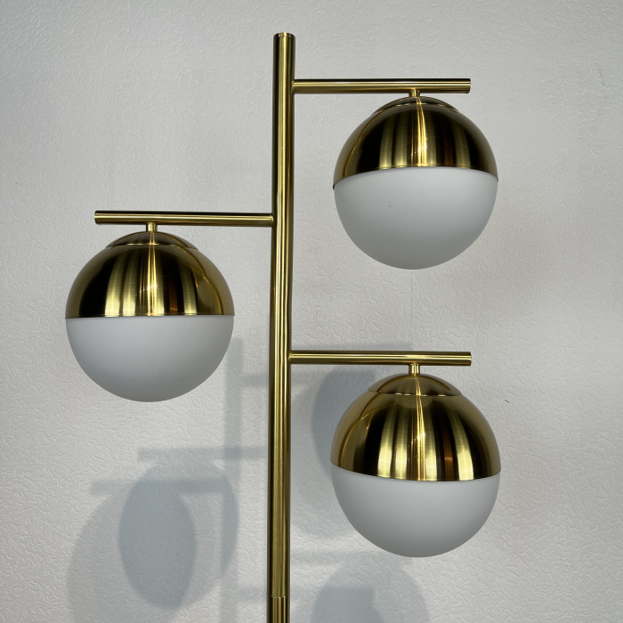 Торшер Geneva Glass Floor Lamp Triple ImperiumLoft