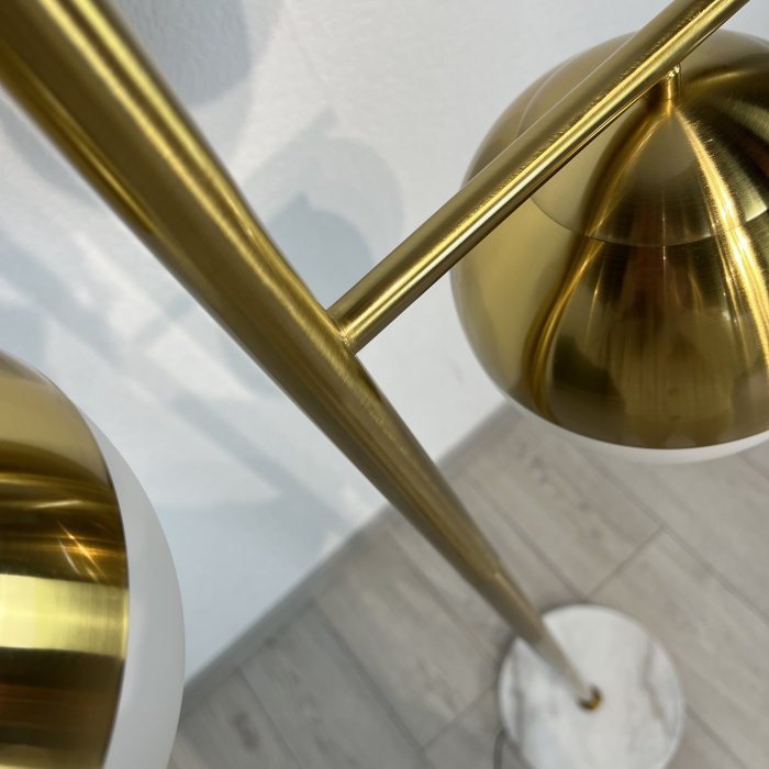 Торшер Geneva Glass Floor Lamp Triple ImperiumLoft