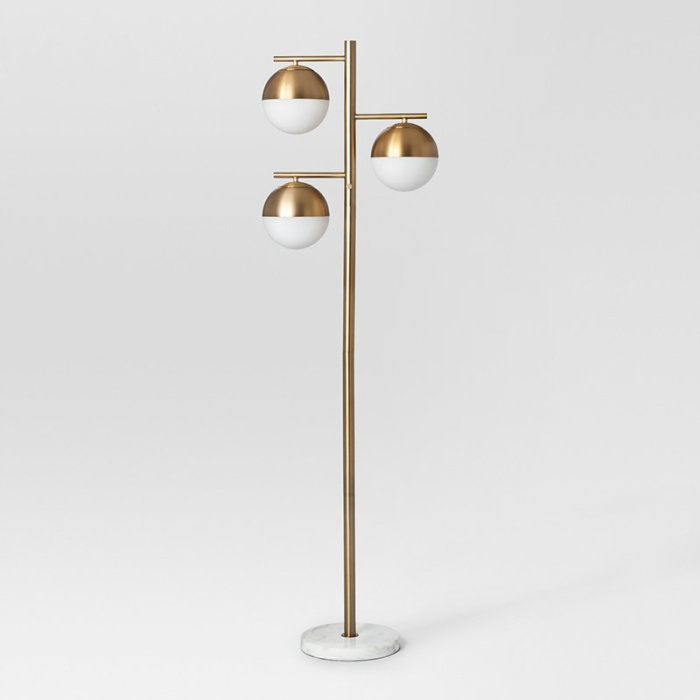 Торшер Geneva Glass Floor Lamp Triple ImperiumLoft