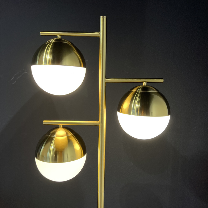 Торшер Geneva Glass Floor Lamp Triple ImperiumLoft