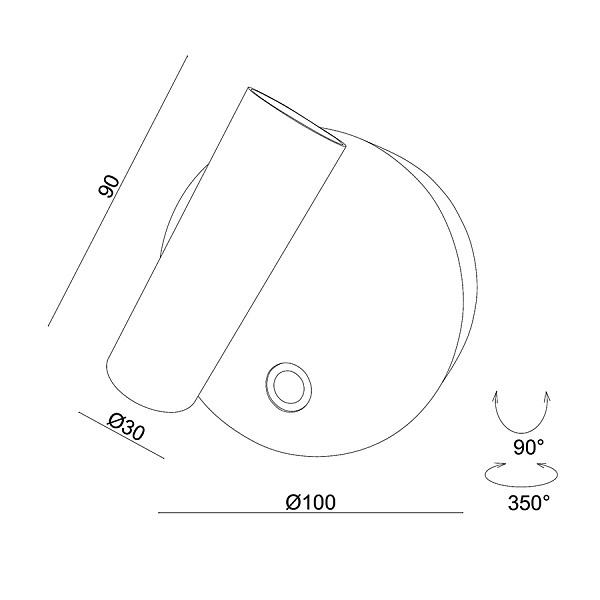 Настенный светильник Ledron WLB136-7W Black