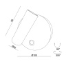 Настенный светильник Ledron WLB136-7W Black
