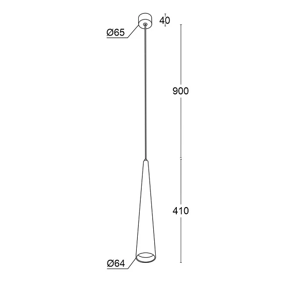 Подвесной светильник Ledron WoodCone White