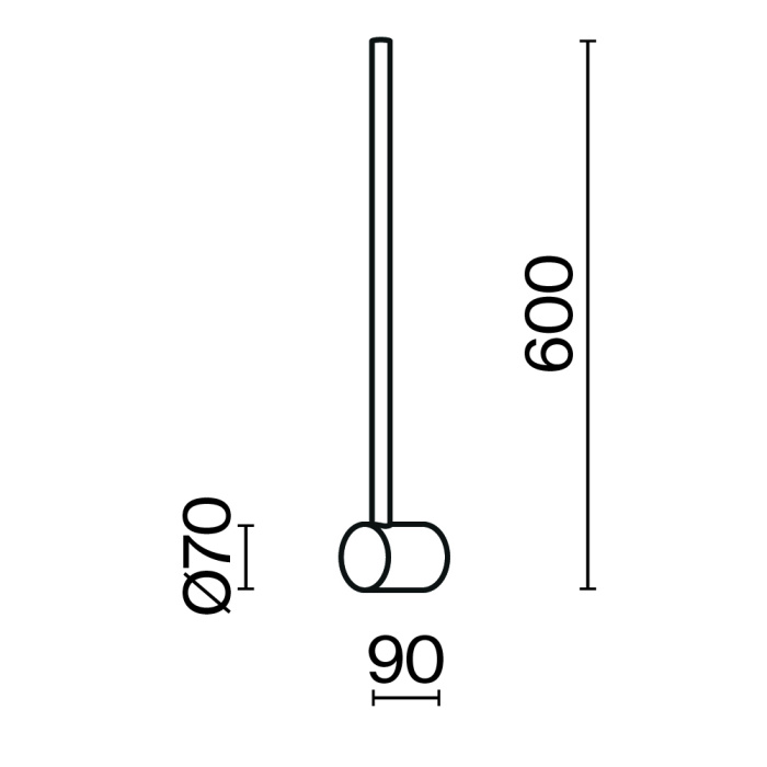 Настенный светильник Maytoni Light stick MOD237WL-L6B3K