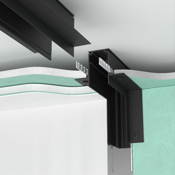 Коннектор угловой внутренний для встраиваемого шинопровода Elektrostandard Slim magnetic 4690389206634