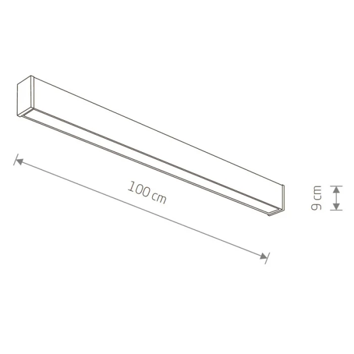 Уличный настенно-потолочный светильник Nowodvorski Outline Led M Black 11361