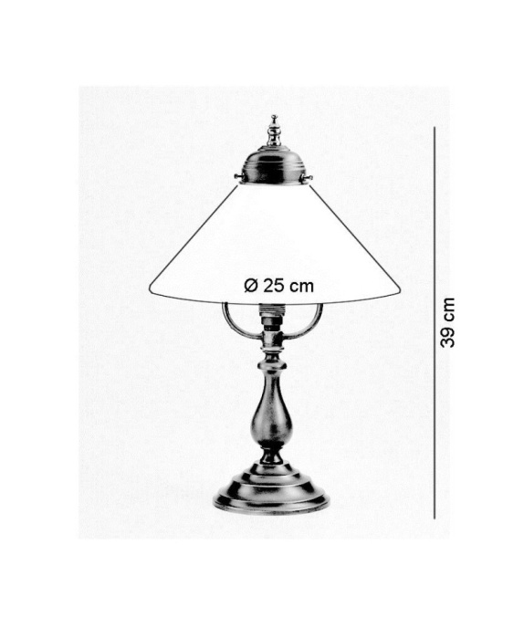 Настольная лампа Berliner Messinglampen V2-25ebB