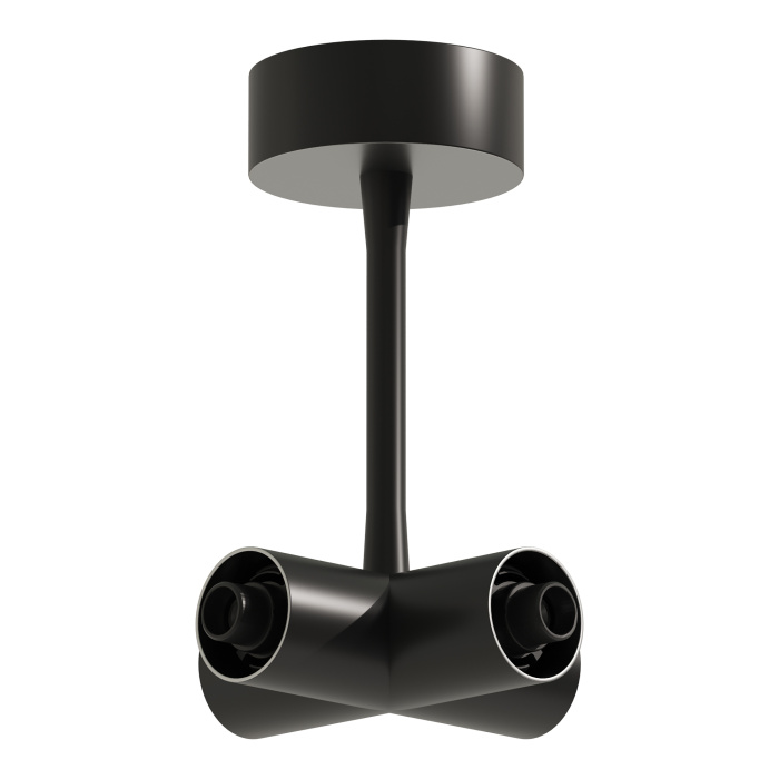 Потолочный токопроводящий X-коннектор ST-Luce Черный ST1602.469.00