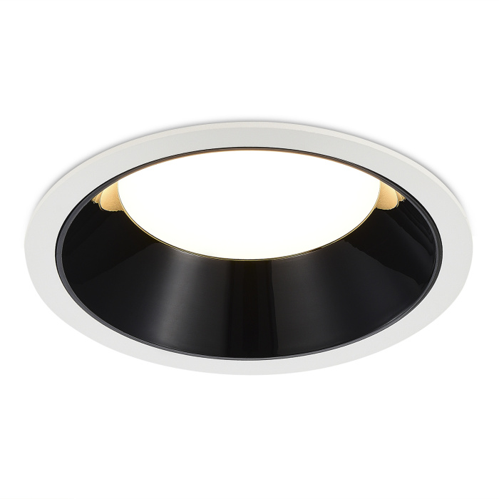 Светильник встраиваемый Черный LED 1*18W 4000K 1 620Lm Ra80 120° IP20 D160xH60 100-240V ST755.448.18