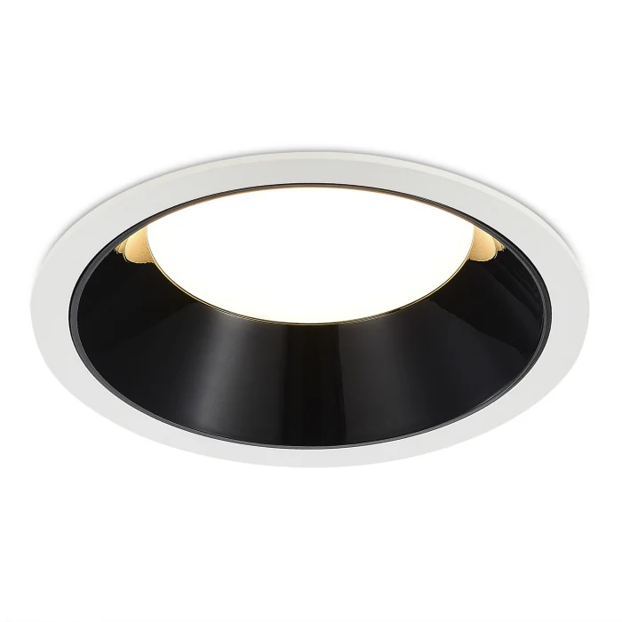 Светильник встраиваемый Черный LED 1*18W 4000K 1 620Lm Ra80 120° IP20 D160xH60 100-240V ST755.448.18