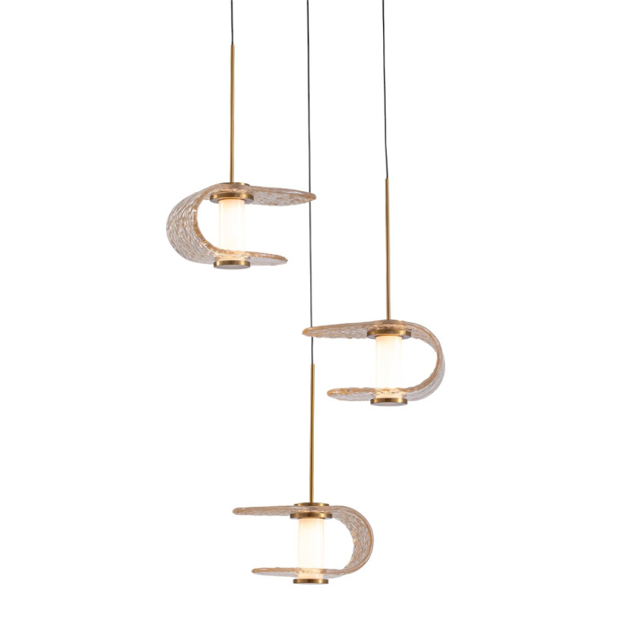 Подвесной светильник Delight Collection MD24020901 MD24020901-3A gold/cognac