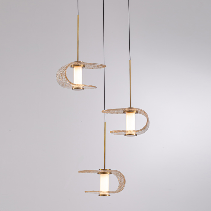 Подвесной светильник Delight Collection MD24020901 MD24020901-3A gold/cognac