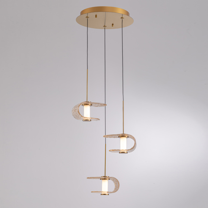 Подвесной светильник Delight Collection MD24020901 MD24020901-3A gold/cognac