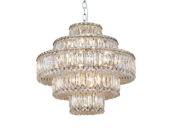 Люстра 8459+6/C chrome Newport