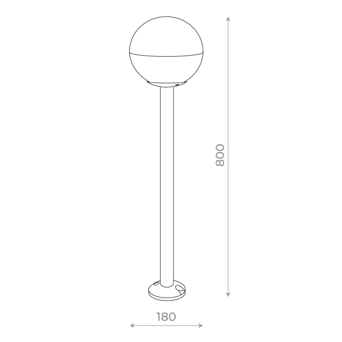 Светильник уличный наземный ST-Luce Черный/Белый E27 1*40W SL9000.415.01