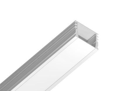 Алюминиевый профиль накладной 15.7*12 для светодиодной ленты до 12мм Ambrella light GP1750WH