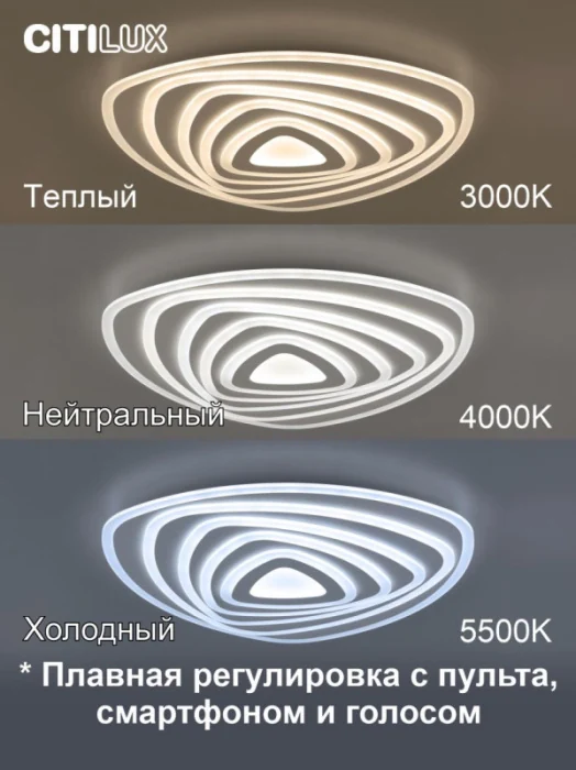 Светильник потолочный Citilux Триест Смарт CL737A35E