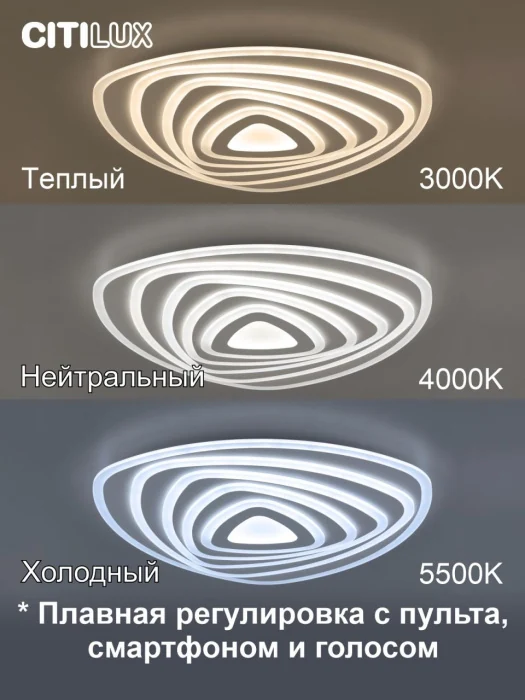 Светильник потолочный Citilux Триест Смарт CL737A35E
