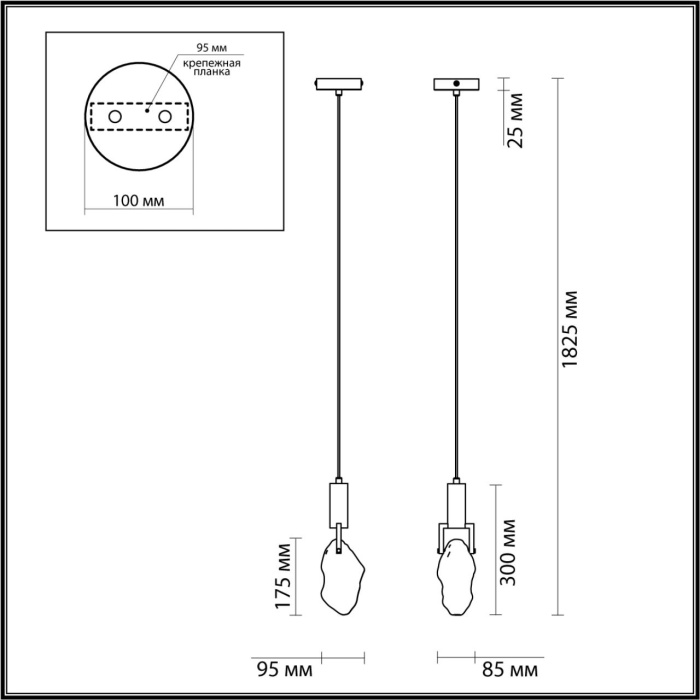Подвесной светильник Odeon Light Lia 4372/5L