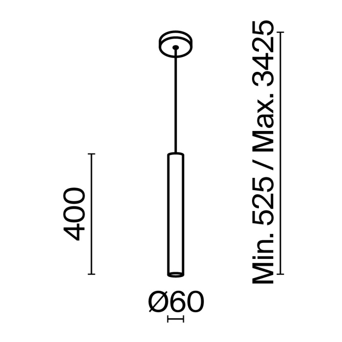 Подвесной светильник Maytoni Pro focus MOD161PL-01W1