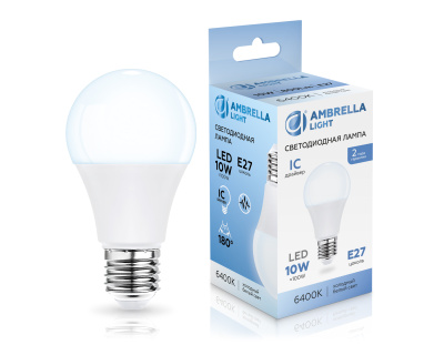 Лампа светодиодная Лон A60 10W 6400K AMBRELLA light 601006