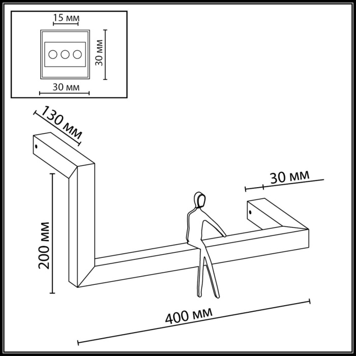 Настенный светильник Odeon Light Grafic 7153/10WL
