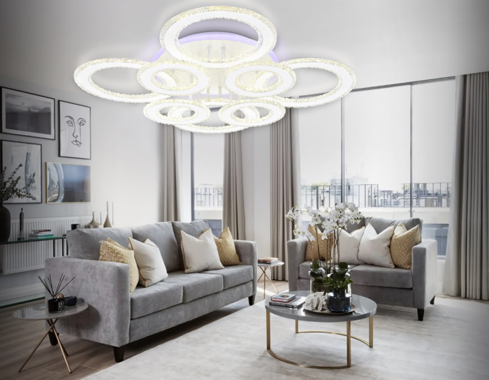 Управляемый потолочный светодиодный светильник Ambrella light FA8854