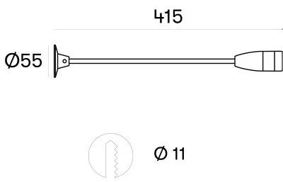 Бра Leds C4 BED Nikel