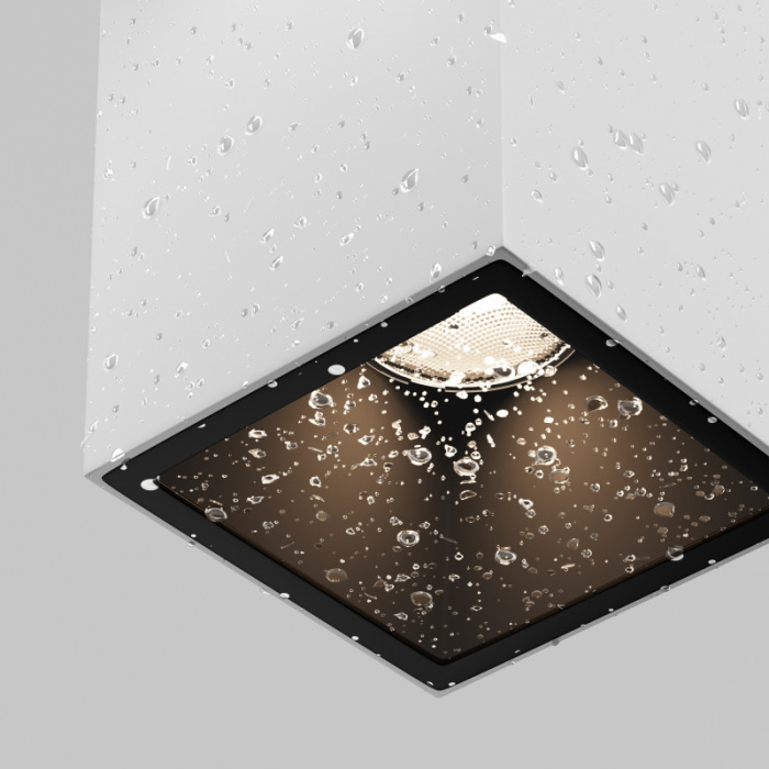 Трековый однофазный уличный светодиодный светильник Elasity IP black O-TR01-3-S-16WW3K