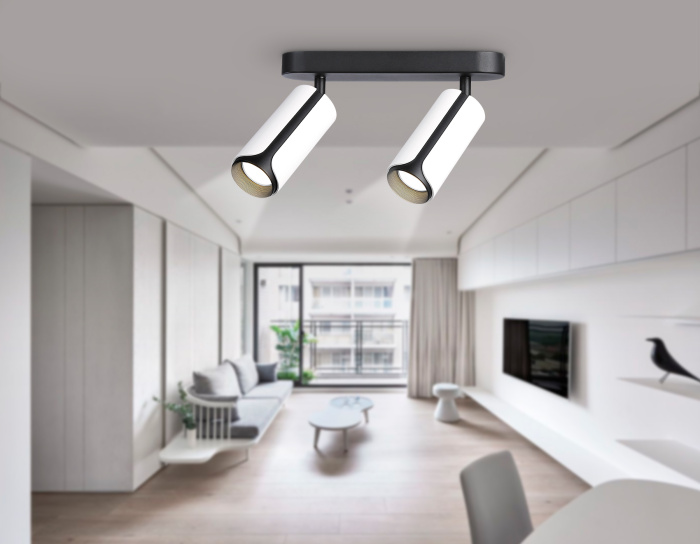 Настенно-потолочный поворотный спот со сменной лампой GU10 Ambrella light TN51596