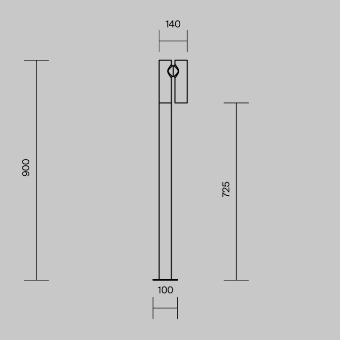 Садово-парковый светильник Maytoni Torq O494FL-L10B3K