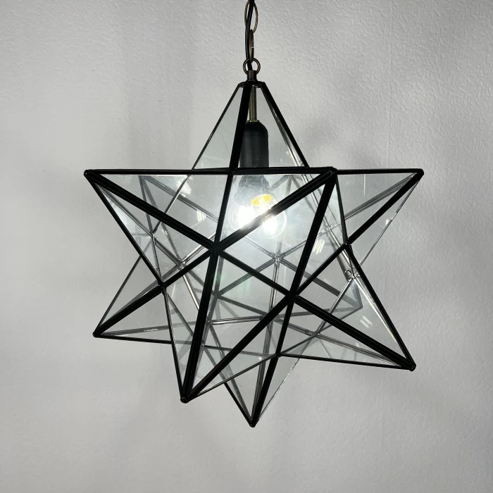 Люстра Black Star Clear Glass 30 см ImperiumLoft