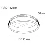 Встраиваемый светильник Italline IT06-6012 black 4000K
