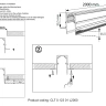 Шинопровод магнитный встраиваемый Crystal Lux CLT 0.123 01 L2000 WH