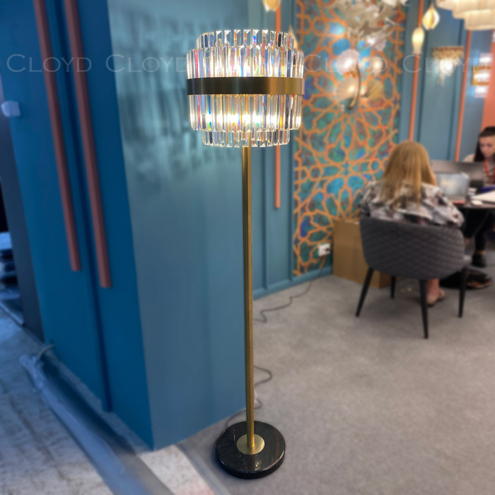 Торшер Cloyd BROTIGAN-C F4 / выс. 165 см - латунь (арт.40020)